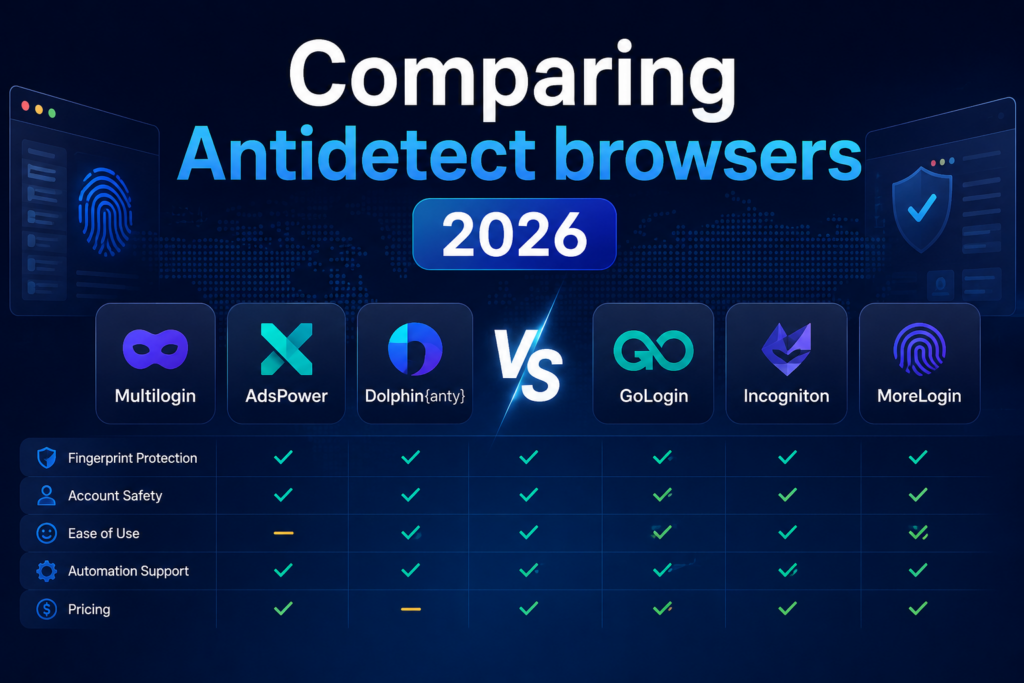 Comparing Antidetect browsers 2026